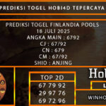 PREDIKSI TOGEL FINLANDIA POOLS 18 JULI 2025