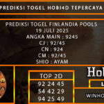 PREDIKSI TOGEL FINLANDIA POOLS 19 JULI 2025