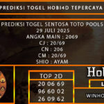 PREDIKSI TOGEL SENTOSATOTO POOLS 29 JULI 2025