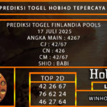 PREDIKSI TOGEL FINLANDIA POOLS 17 JULI 2025 ANGKA MAIN : 4267