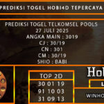 PREDIKSI TOGEL TELKOMSEL POOLS 27 JULI 2025