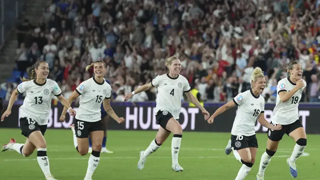 Jerman Lolos Semifinal Euro Wanita 2025 Secara Heroik! Singkirkan Prancis Lewat Adu Penalti Meski Kehilangan Satu Pemain