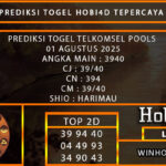 PREDIKSI TOGEL TELKOMSEL POOLS 01 AGUSTUS 2025