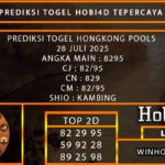 PREDIKSI TOGEL HONGKONG POOLS 28 JULI 2025