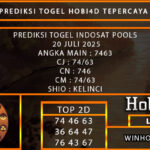 PREDIKSI TOGEL INDOSAT POOLS 20 JULI 2025