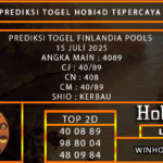 PREDIKSI TOGEL FINLANDIA POOLS 15 JULI 2025