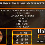 PREDIKSI TOGEL NEWGUINEA POOLS 22 JULI 2025