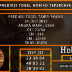 PREDIKSI TOGEL TAIPEI POOLS 24 JULI 2025