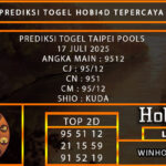 PREDIKSI TOGEL TAIPEI POOLS 17 JULI 2025
