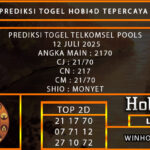 PREDIKSI TOGEL TELKOMSEL POOLS 12 JULI 2025