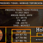 PREDIKSI TOGEL TAIPEI POOLS 15 JULI 2025