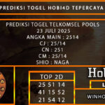 PREDIKSI TOGEL TELKOMSEL POOLS 23 JULI 2025