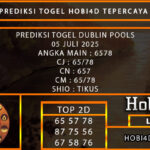 PREDIKSI TOGEL DUBLIN POOLS 05 JULI 2025