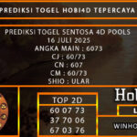 PREDIKSI TOGEL SENTOSA4D POOLS 16 JULI 2025