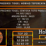 PREDIKSI TOGEL SENTOSA TOTO POOLS 14 JULI 2025