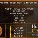 PREDIKSI TOGEL TAIPEI POOLS 18 JULI 2025