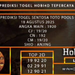 PREDIKSI TOGEL SENTOSATOTO POOLS 18 AGUSTUS 2025