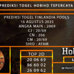 PREDIKSI TOGEL FINLANDIA POOLS 16 AGUSTUS 2025