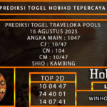 PREDIKSI TOGEL TRAVELOKA POOLS 16 AGUSTUS 2025