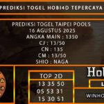 PREDIKSI TOGEL TAIPEI POOLS 16 AGUSTUS 2025