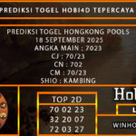 PREDIKSI TOGEL TAIPEI POOLS 18 SEPTEMBER 2025