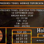 PREDIKSI TOGEL SENTOSA TOTO POOLS 18 SEPTEMBER 2025