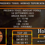 PREDIKSI TOGEL INDOSAT POOLS 18 SEPTEMBER 2025